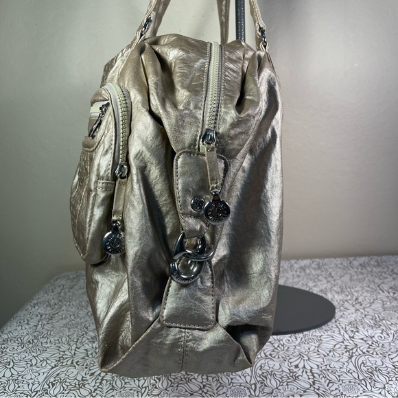 Kipling Large Duffle Bag Nylon Travel Gym Weekender tons of pockets - Picture 6 of 13